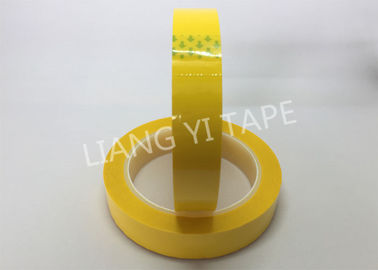 SGS 66mの長さの付着力の絶縁材テープを支持する黄色いポリエステル・フィルム