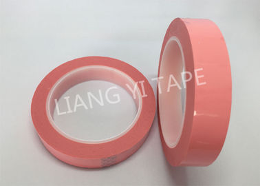 0.025mm厚い付着力ポリエステル テープ、炎-絶縁材のマイラー抑制ピンクのテープ