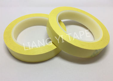 Polyester PET Film Yellow Insulation Tape , Flame Retardant Electrical Insulation Tape